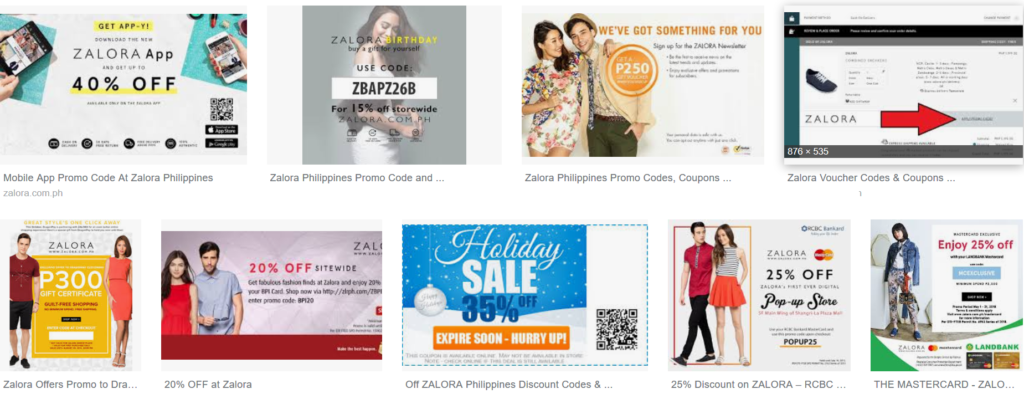 Zalora Promo code Ph