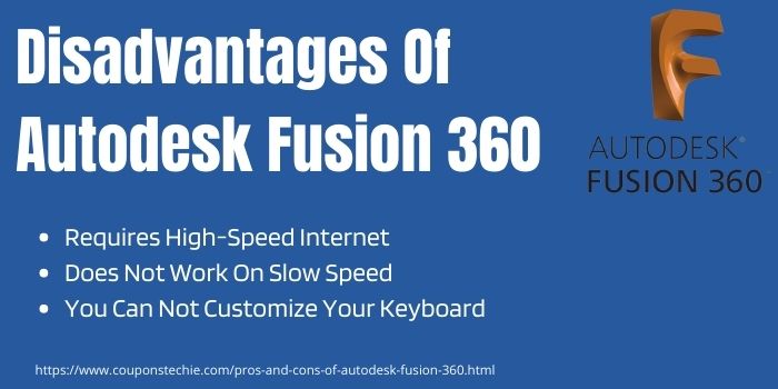 Disadvantages Of Autodesk Fusion 360